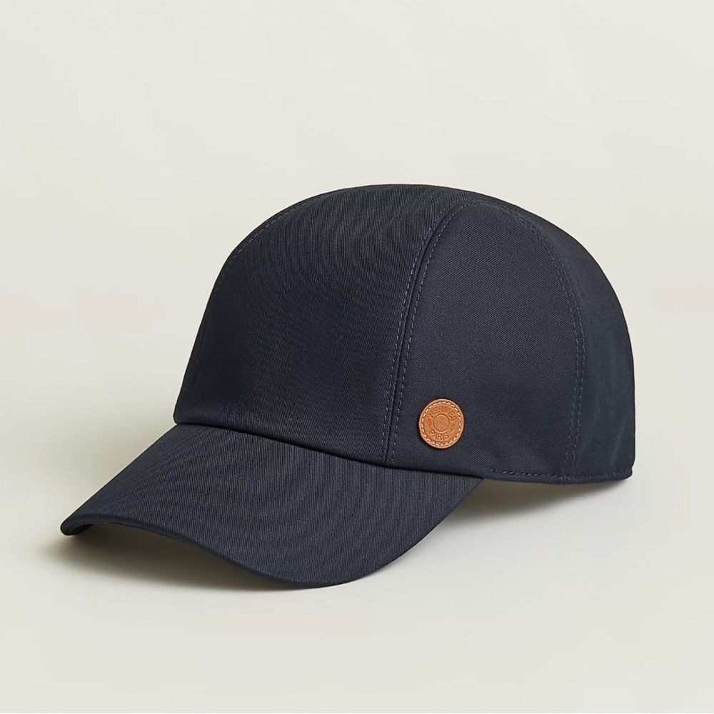 Hermes Miles Cap Marine/Gold swift accent men’s size 60cm